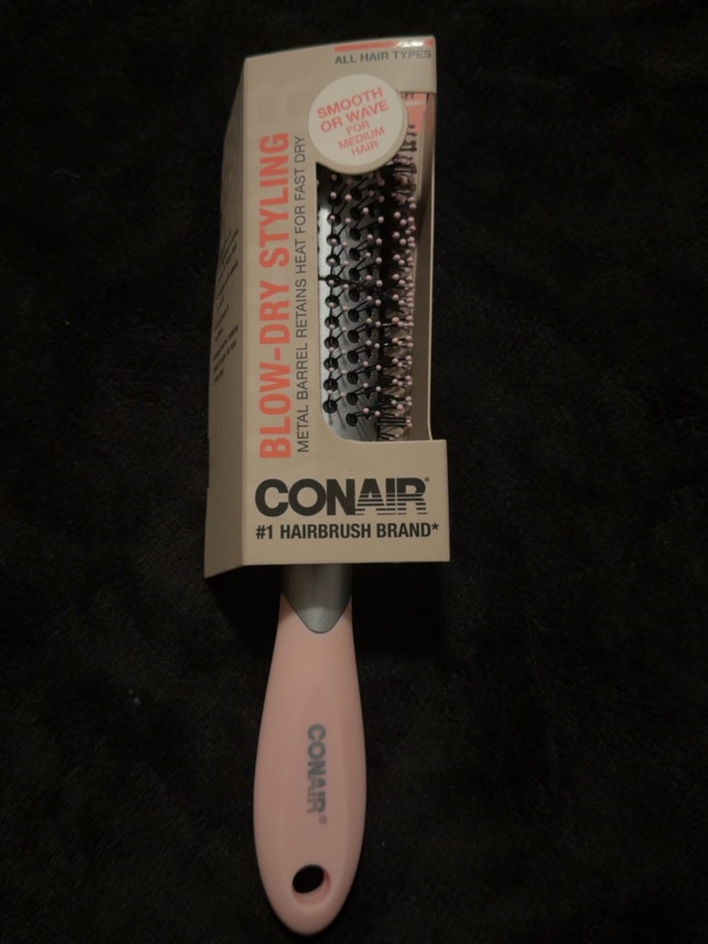 Conair Pink Blow-Dry Styling Brush - Metal Barrel